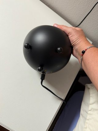 Coppia Lampade Metallo Nero-Oro