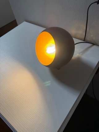 Coppia Lampade Metallo Nero-Oro