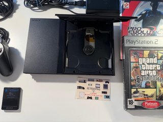 PlayStation 2 Slim Completa GTA + Pes 1