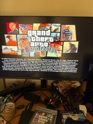 PlayStation 2 Slim Completa GTA + Pes 1