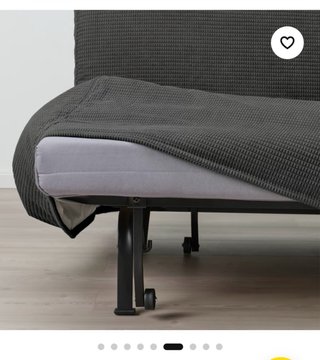 Divano letto Ikea 140x188cm con fodera B/N