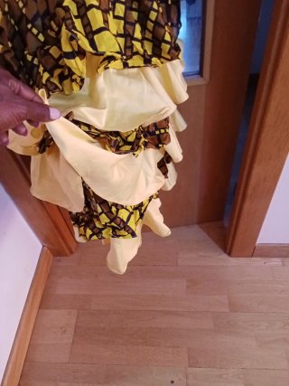Vestido Sevillano Estampado Africano Talla S/M