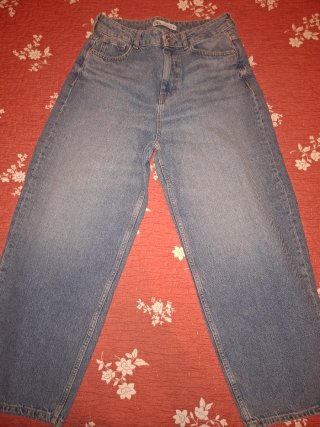 Pantalón Zara ancho azul