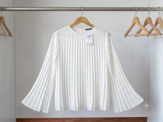 Camicia plissé LANZETTI bianca taglia M