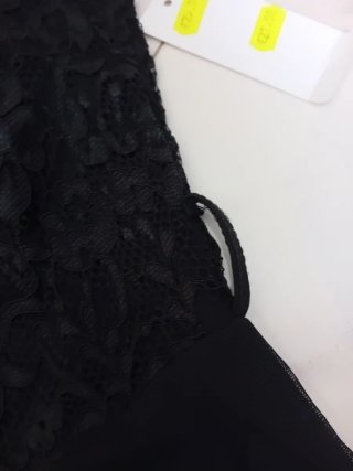 Abito donna nero pizzo taglia unica