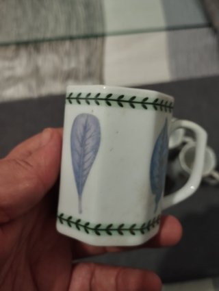 Conjunto 5 tacitas té/café porcelana