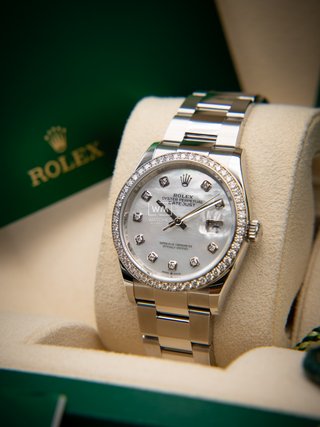 Rolex Datejust Acero/Oro Blanco Diamantes