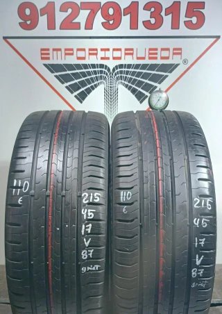215 45 17 V CONTINENTAL RUEDA AL 90% VIDA UTIL