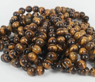 2 Braccialetti Occhio di Tigre con Sfere Medie