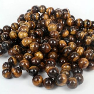 2 Braccialetti Occhio di Tigre con Sfere Medie