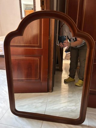 Espejo de Pared Madera Marrón