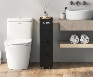 Armario baño Costway BA8160DK con ruedas