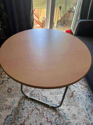 Mesa redonda plegable