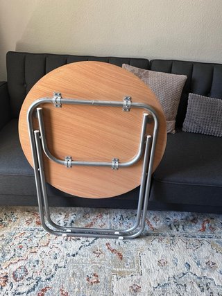 Mesa redonda plegable
