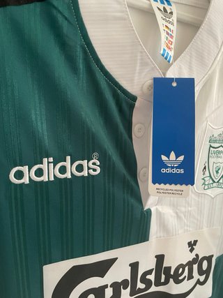 Camiseta Liverpool Retro Adidas Verde/Blanca
