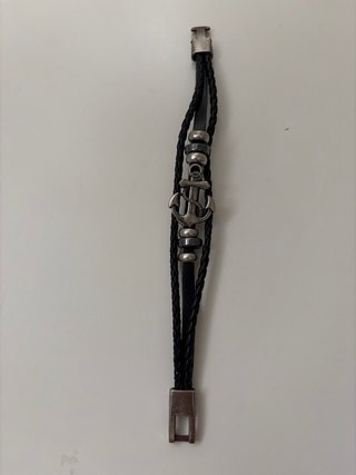 Pulsera Cuero Ancla