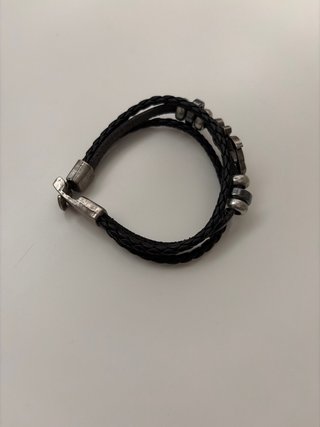 Pulsera Cuero Ancla