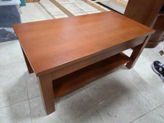 Mesa centro elevable madera