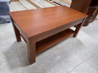 Mesa centro elevable madera