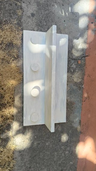 Perchero de madera 60x30x17cm