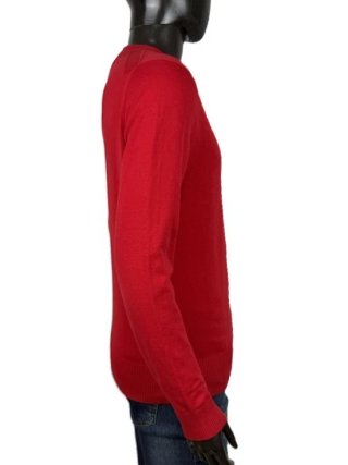 Tommy Hilfiger Maglione Uomo M Rosso Cotone Thcool