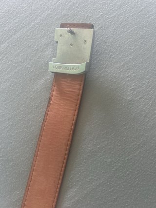 Cintura Louis Vuitton monogramma fibbia argento