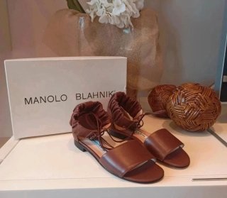 Manolo Blahnik Sandalias Marrones
