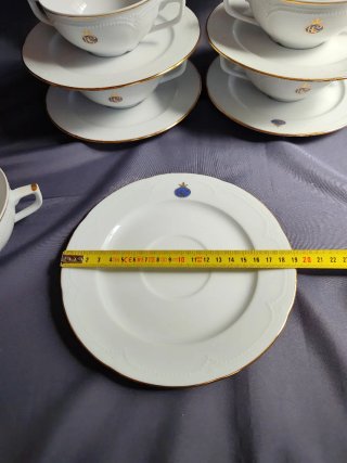 5 Tazas Consomé Porcelana George V