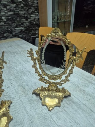 Coppia di Specchi Vintage Bronzo