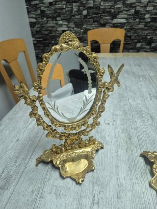 Coppia di Specchi Vintage Bronzo