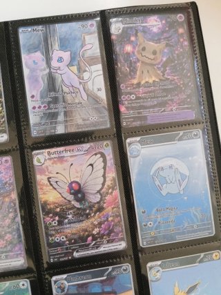 9 Carte Pokémon full art più  Mew EX holo
