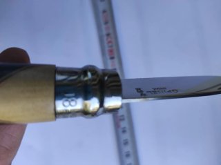 Navaja Opinel N.8.Hoja acabado espejo