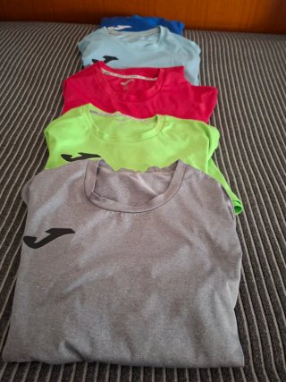 Lote 5 Camisetas Joma Talla L