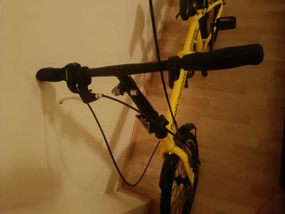 Bicicleta plegable amarilla LEOTRON
