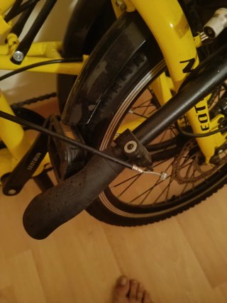 Bicicleta plegable amarilla LEOTRON