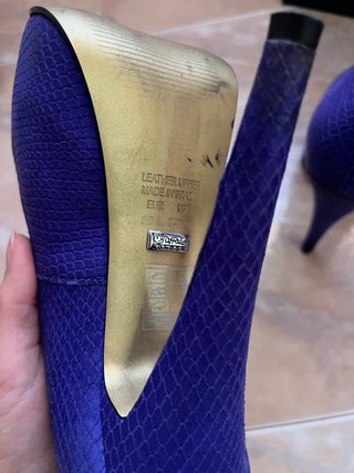 Tacones Buffalo London Morados Talla 38