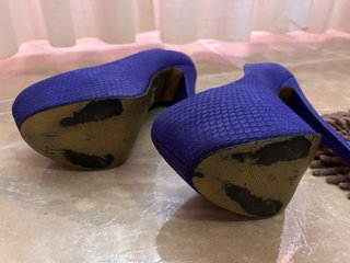Tacones Buffalo London Morados Talla 38