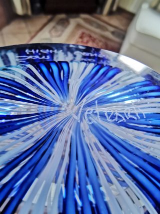 Vaso Decanter Murano a Canne Cm36