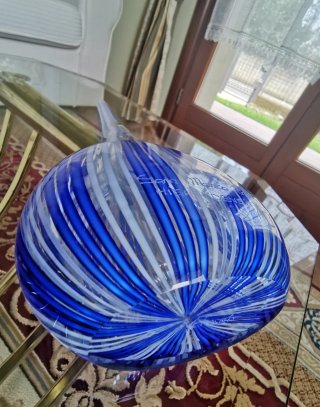 Vaso Decanter Murano a Canne Cm36