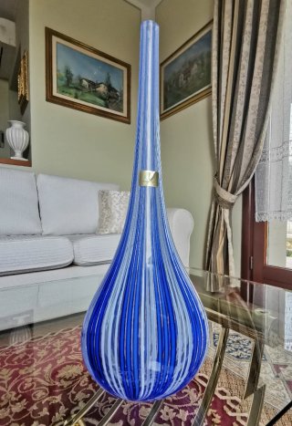 Vaso Decanter Murano a Canne Cm36