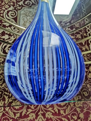 Vaso Decanter Murano a Canne Cm36