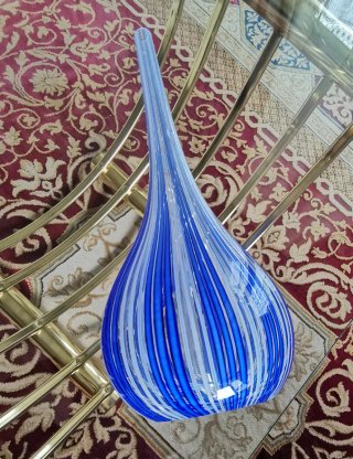 Vaso Decanter Murano a Canne Cm36