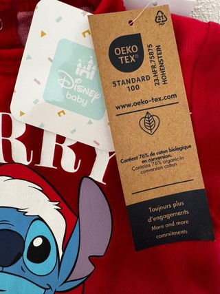 Pijama bebé Stitch Merry Stitchmas 6m