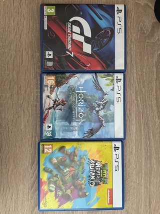 3 Juegos PS5: Gran Turismo 7, Horizon, TMNT