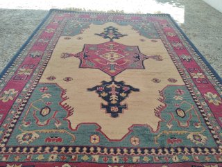 Alfombra de lana 210x140 cm