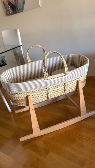 Cuna Moisés Cambrass Mimbre
