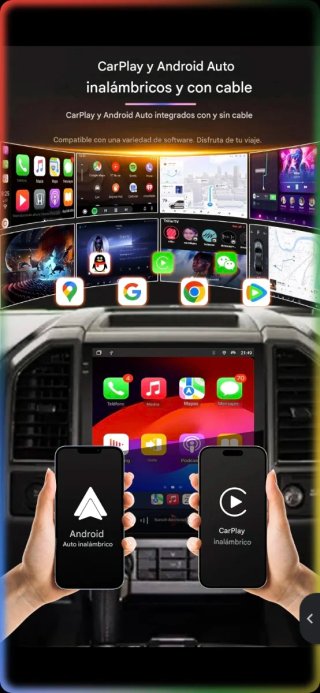 Pantalla Carplay Android Auto Peugeot 407