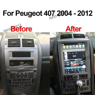 Pantalla Carplay Android Auto Peugeot 407