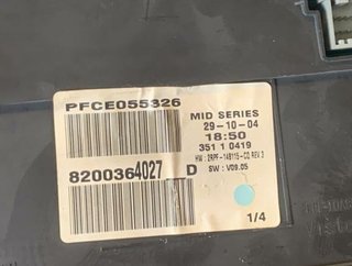 Cuadro renault 8200364027d megane ii 1.6 16v 56450