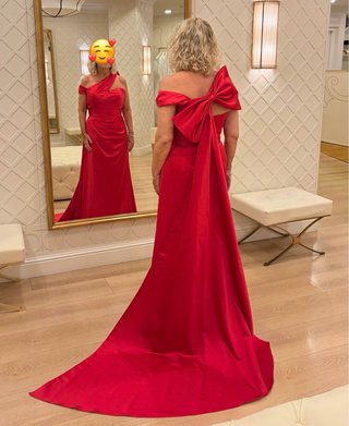 Vestido Pronovias Rojo Fiesta